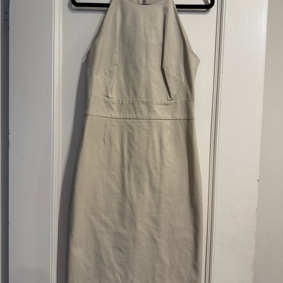 Banana Republic Cream / beige sheath Midi Dress - Picture 2 of 6